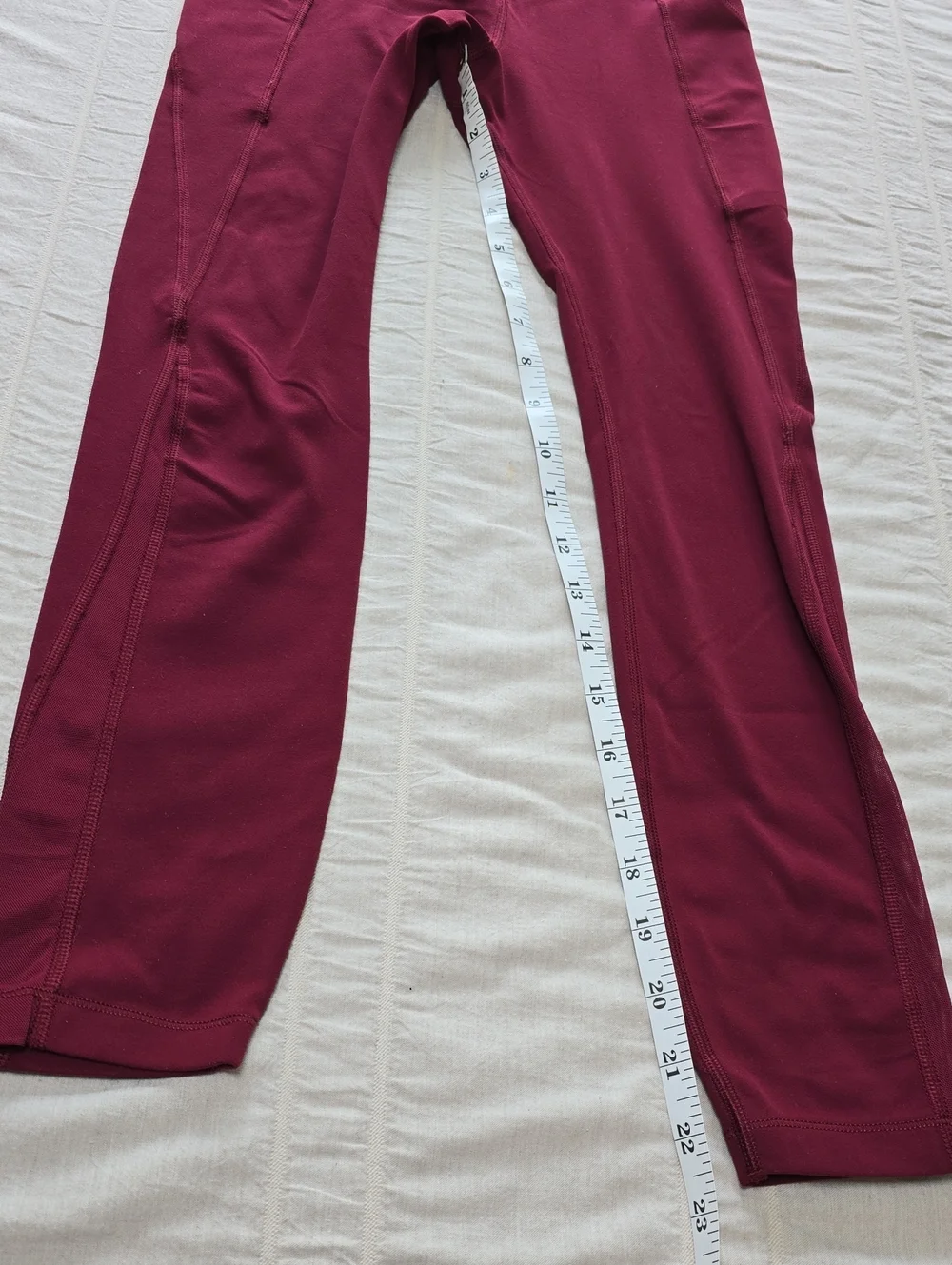 Athleta Burgundy Kids Leggings Girls M 8/10